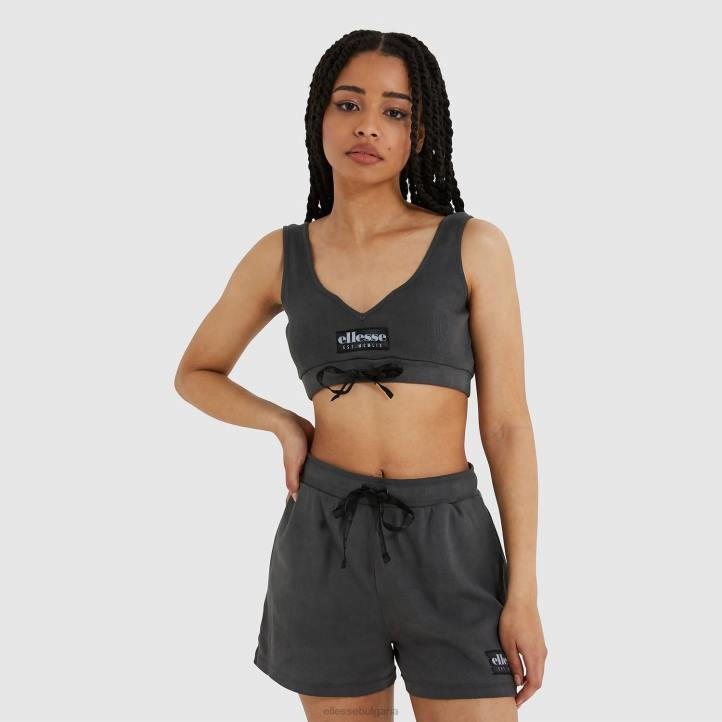 Ellesse Жени органично горнище на сутиен черен облекло 80BR219