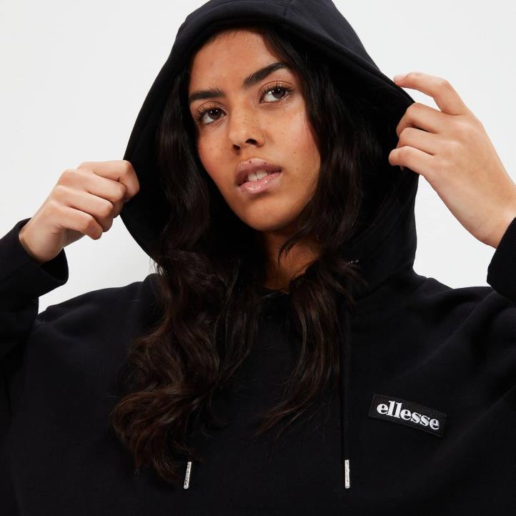 Ellesse Жени суичър с ореол черен облекло 80BR21