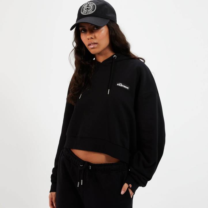 Ellesse Жени суичър с ореол черен облекло 80BR21