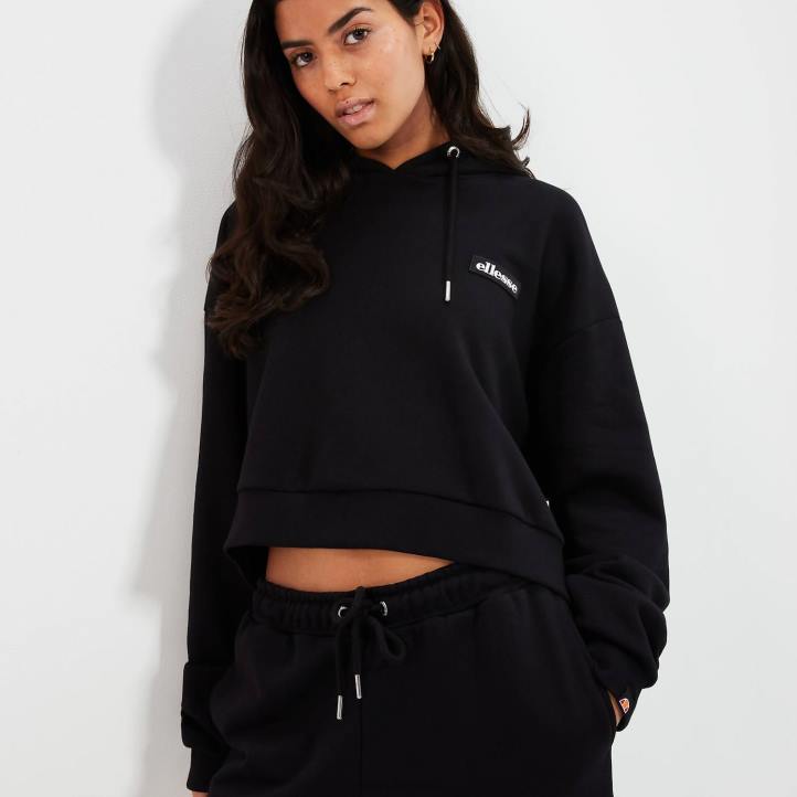 Ellesse Жени суичър с ореол черен облекло 80BR21