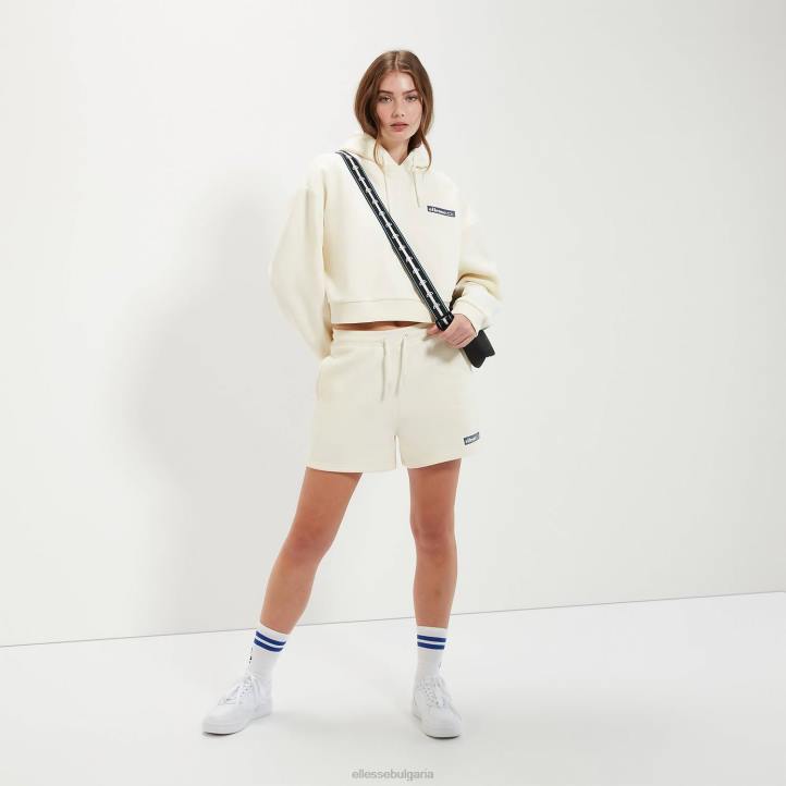 Ellesse Жени cria crop hoody мръсно бяло облекло 80BR42