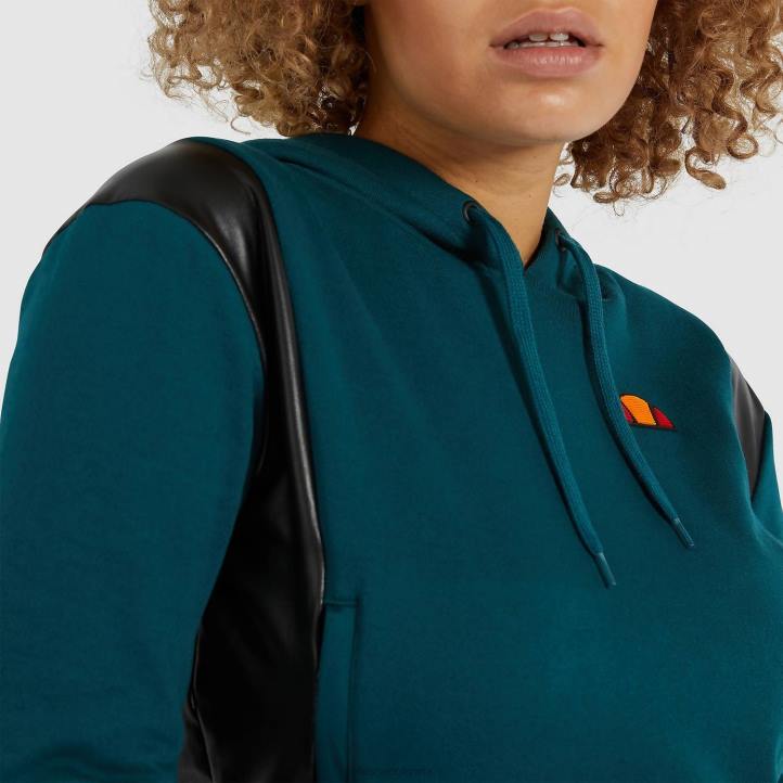 Ellesse Жени качулка fioci синьозелен облекло 80BR178