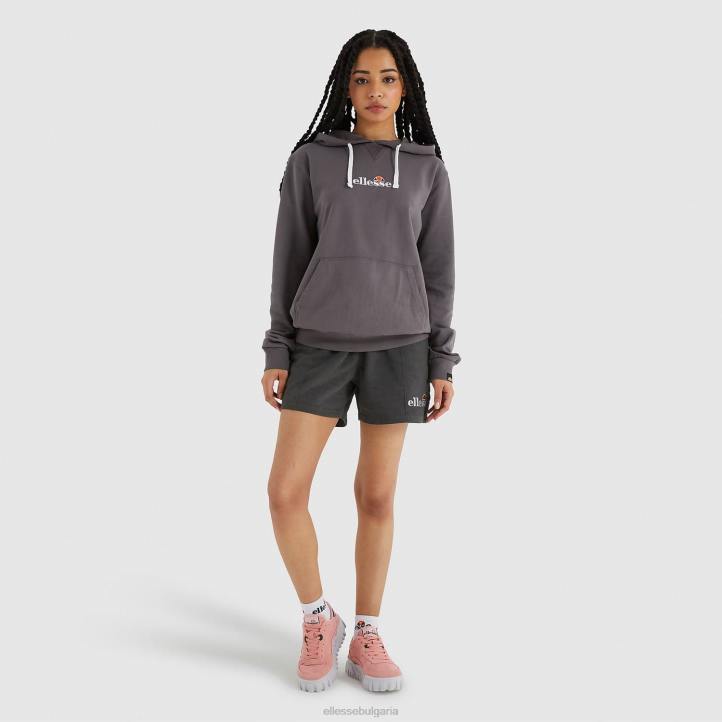 Ellesse Жени съдържание hoody тъмносив мергел облекло 80BR176