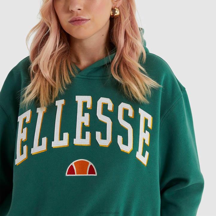 Ellesse Жени ramo съкратена качулка тъмнозелено облекло 80BR179