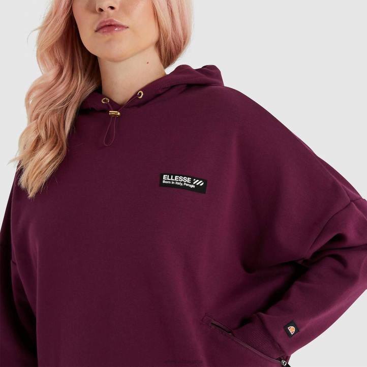 Ellesse Жени качулка semprevisa тъмно лилаво облекло 80BR175