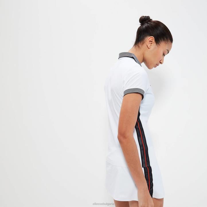 Ellesse Жени бериенско поло бяло облекло 80BR83