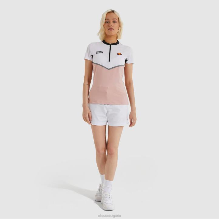 Ellesse Жени поло тениска dorali розово облекло 80BR245