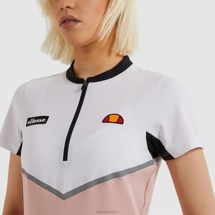 Ellesse Жени поло тениска dorali розово облекло 80BR245