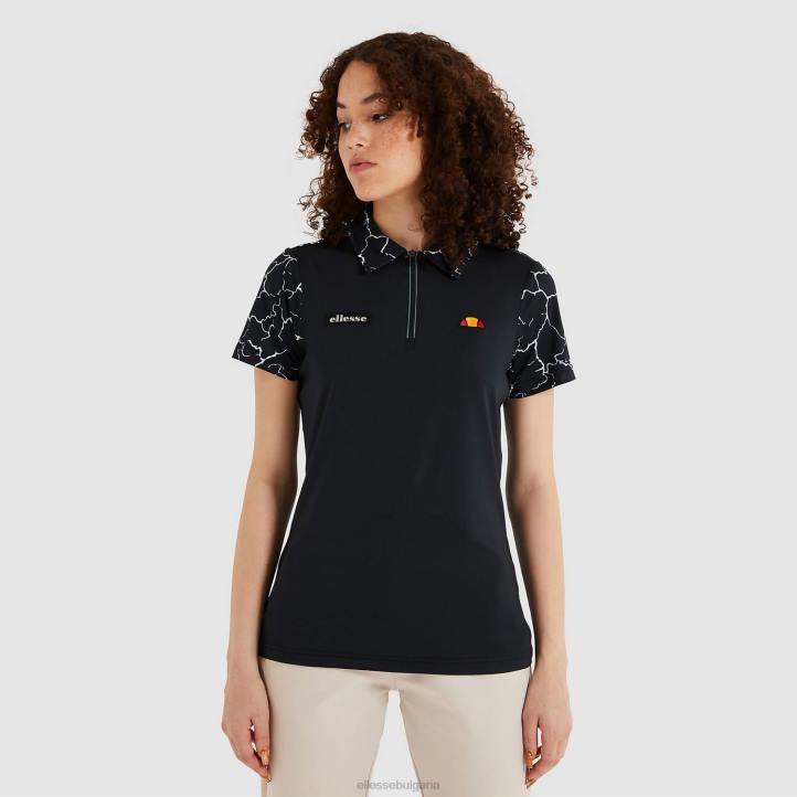 Ellesse Жени поло тениска rique черен облекло 80BR229