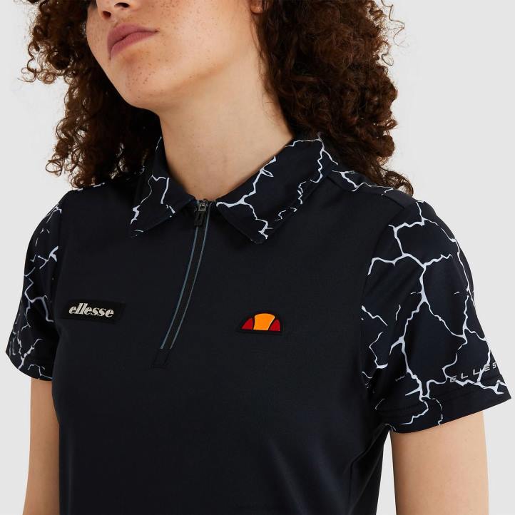 Ellesse Жени поло тениска rique черен облекло 80BR229