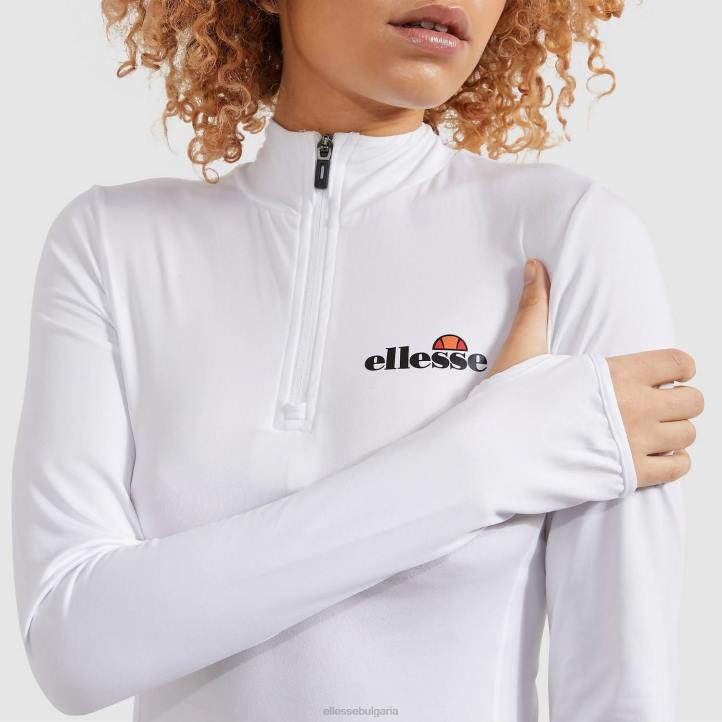 Ellesse Жени горнище софира 1/4 с цип бяло облекло 80BR95