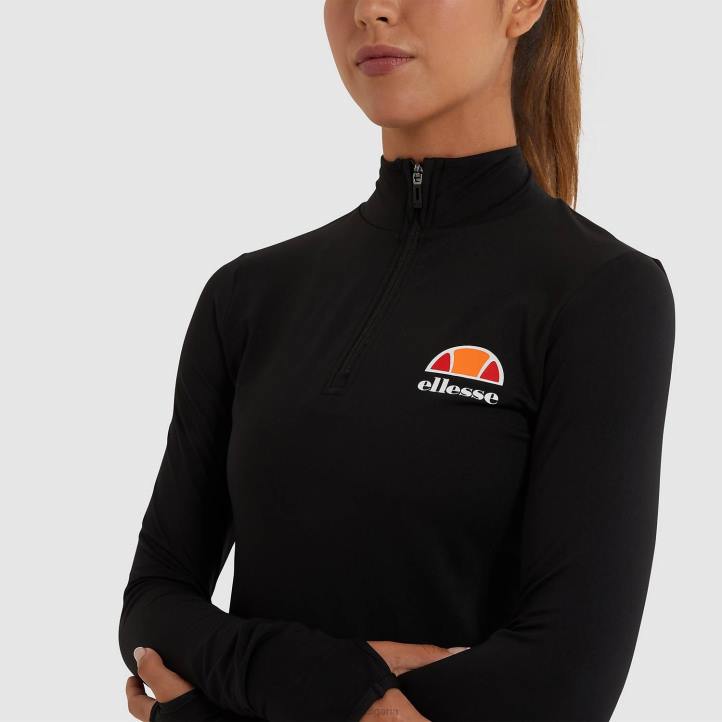 Ellesse Жени горнище софира 1/4 с цип черен облекло 80BR96