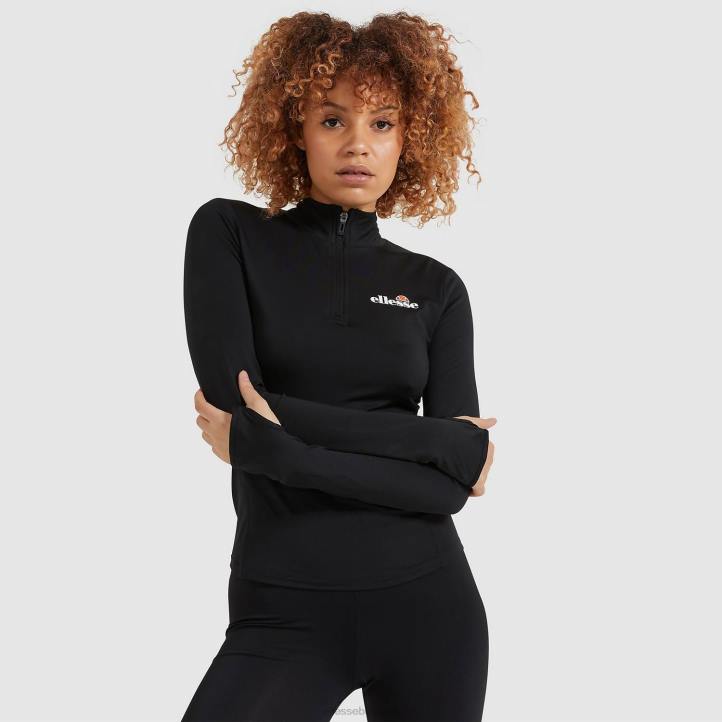 Ellesse Жени горнище софира 1/4 с цип черен облекло 80BR96