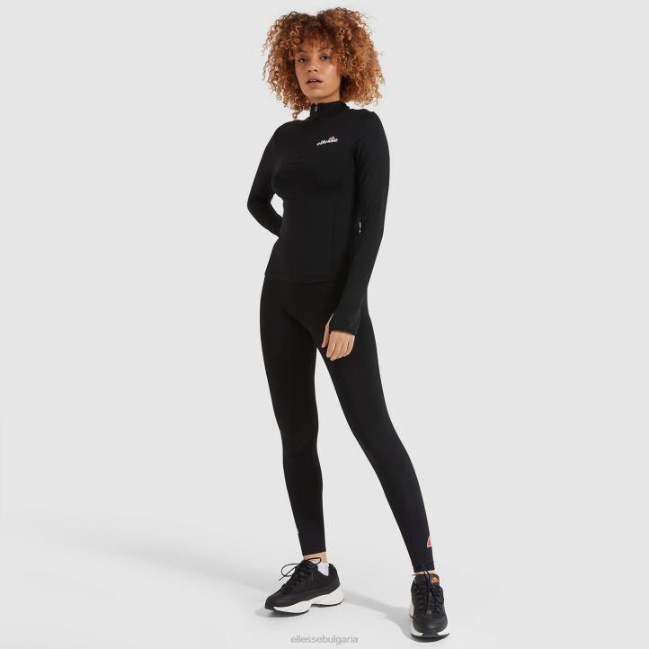 Ellesse Жени горнище софира 1/4 с цип черен облекло 80BR96
