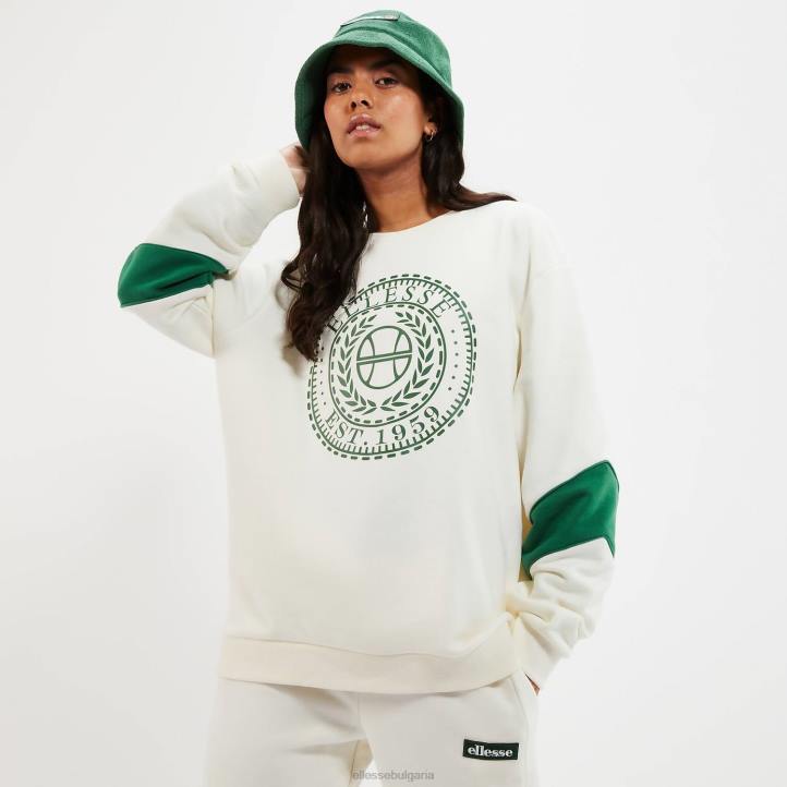 Ellesse Жени суичър суонзи мръсно бяло облекло 80BR38