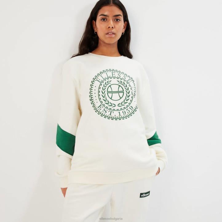Ellesse Жени суичър суонзи мръсно бяло облекло 80BR38