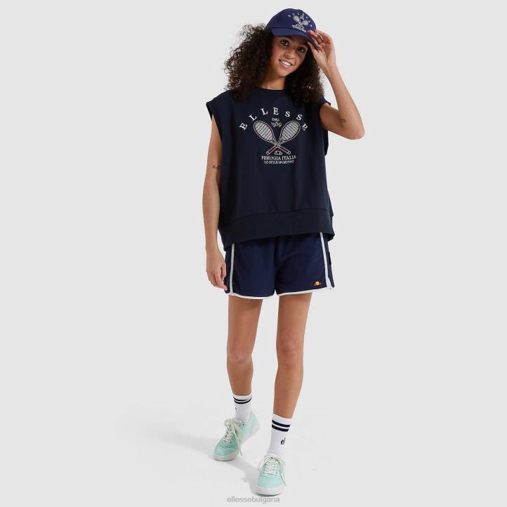 Ellesse Жени суичър cher военноморски флот облекло 80BR168