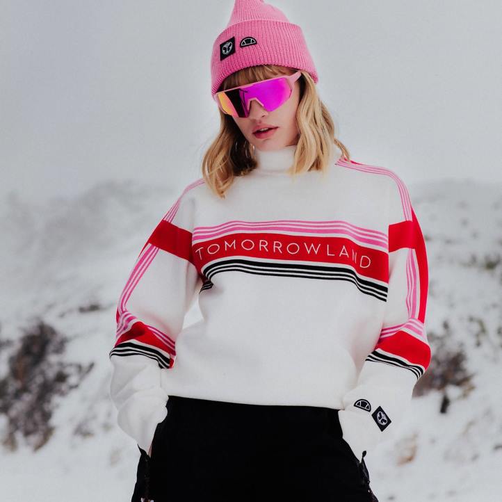 Ellesse Жени плетен суичър tomorrowland бяло облекло 80BR36