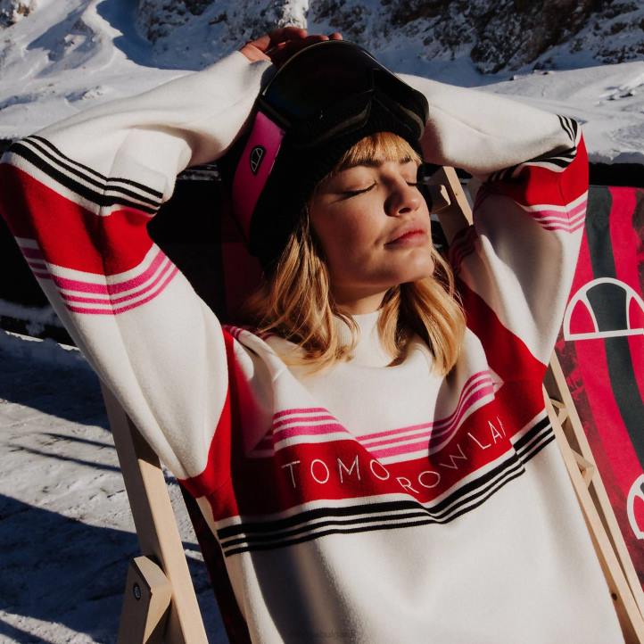 Ellesse Жени плетен суичър tomorrowland бяло облекло 80BR36