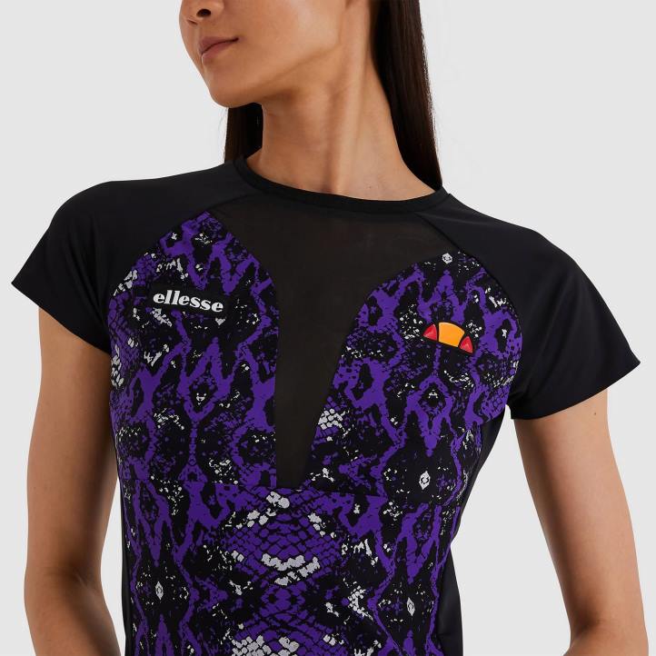 Ellesse Жени тениска с мирцела цял печат облекло 80BR202