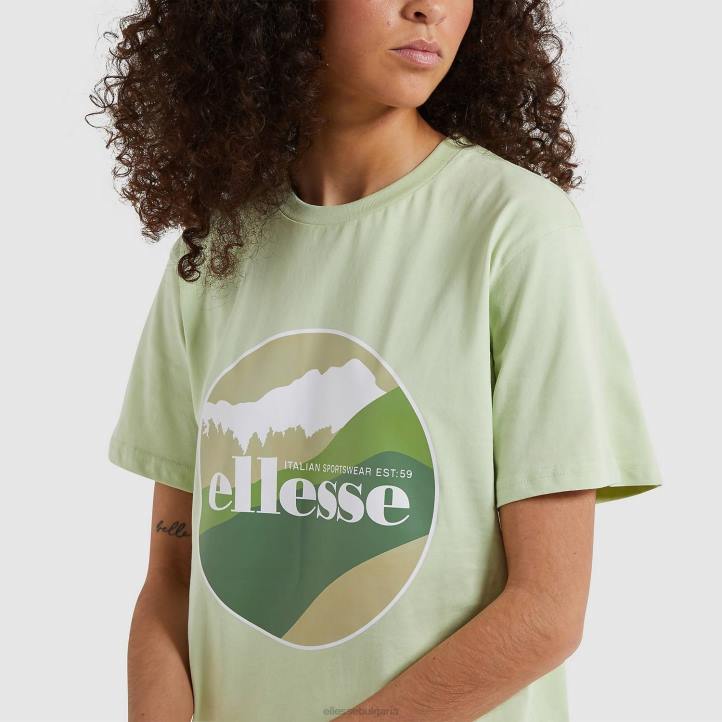 Ellesse Жени тениска шабунда светло зелено облекло 80BR221