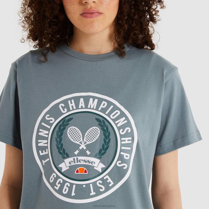 Ellesse Жени стразова тениска зелено облекло 80BR237