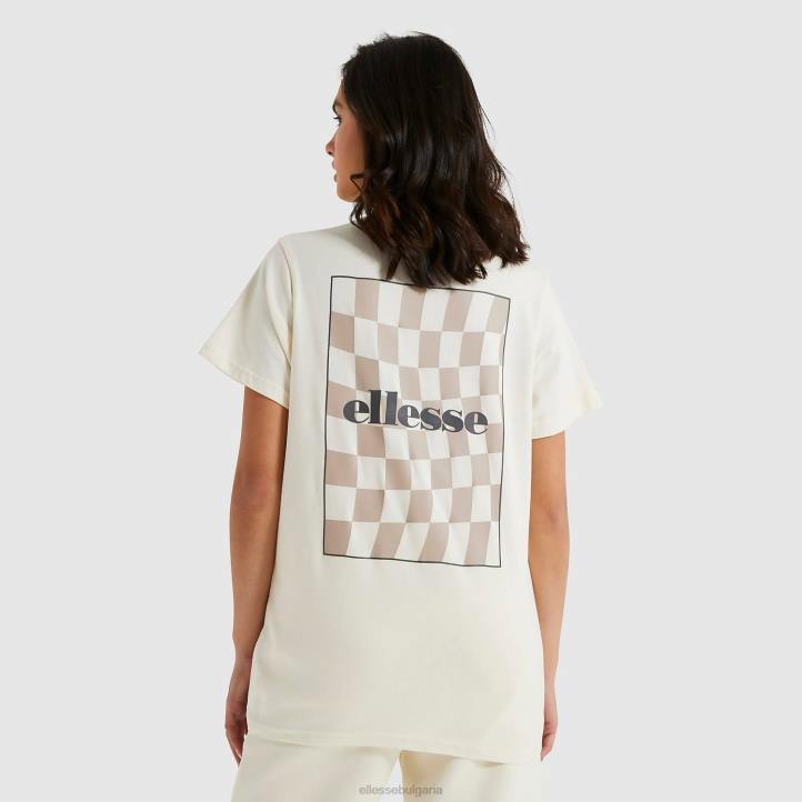 Ellesse Жени тая тениска мръсно бяло облекло 80BR240