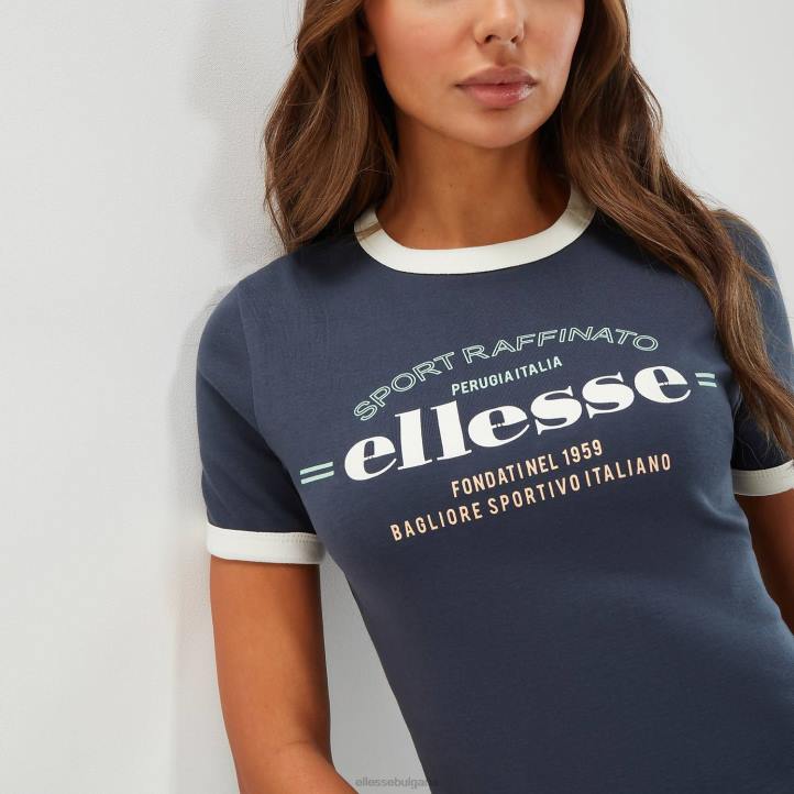 Ellesse Жени телани тениска тъмно синьо облекло 80BR49