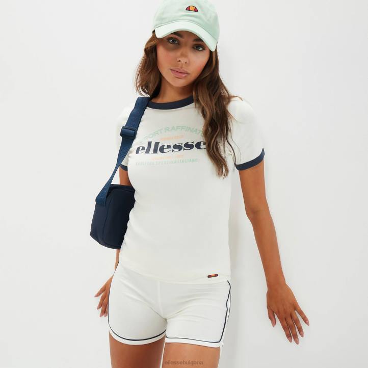 Ellesse Жени телани тениска мръсно бяло облекло 80BR50