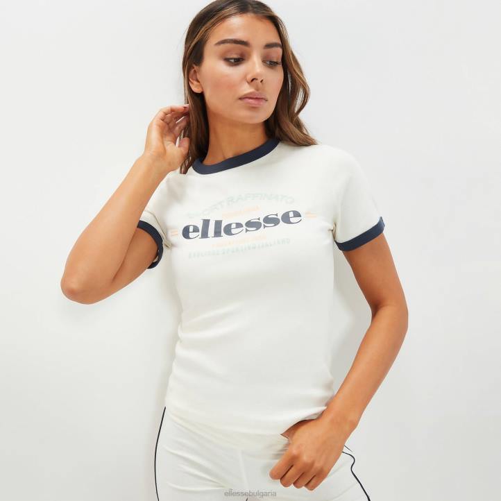 Ellesse Жени телани тениска мръсно бяло облекло 80BR50