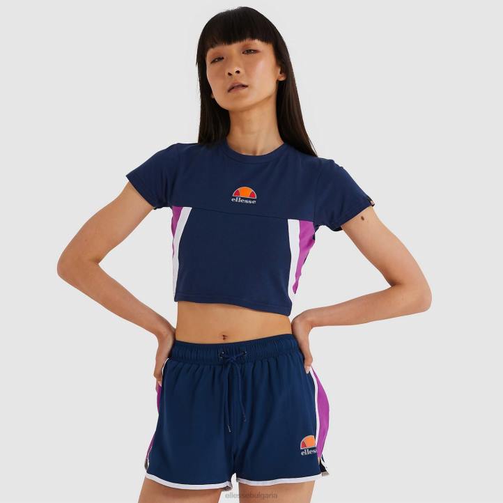 Ellesse Жени тениска Mathia военноморски флот облекло 80BR216