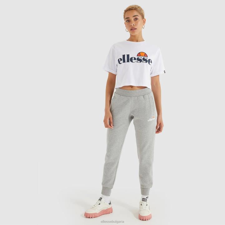 Ellesse Жени изрязана тениска alberta бяло облекло 80BR67