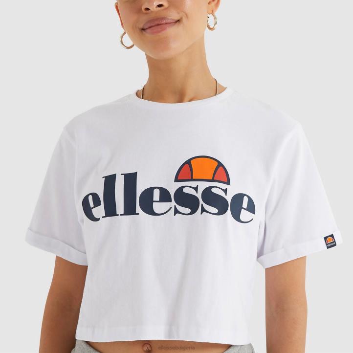 Ellesse Жени изрязана тениска alberta бяло облекло 80BR67