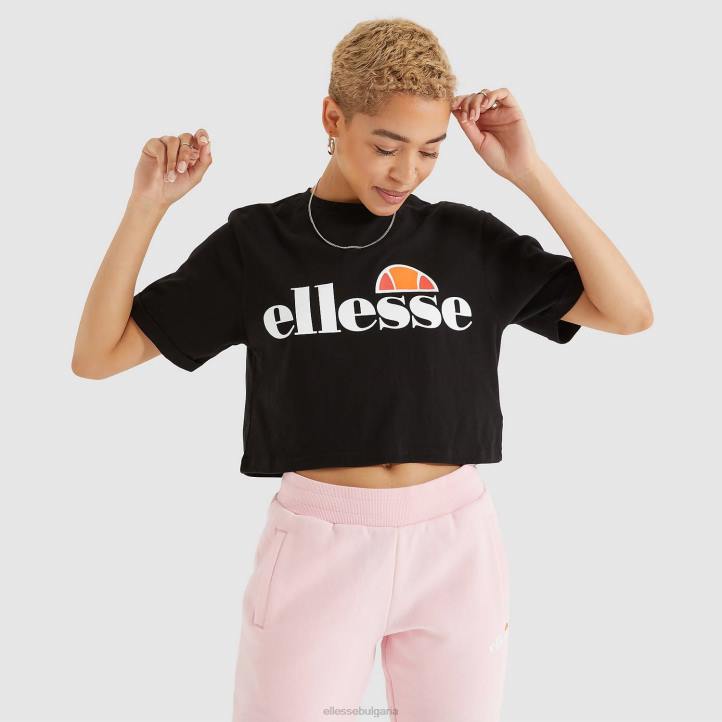 Ellesse Жени изрязана тениска alberta черен облекло 80BR68