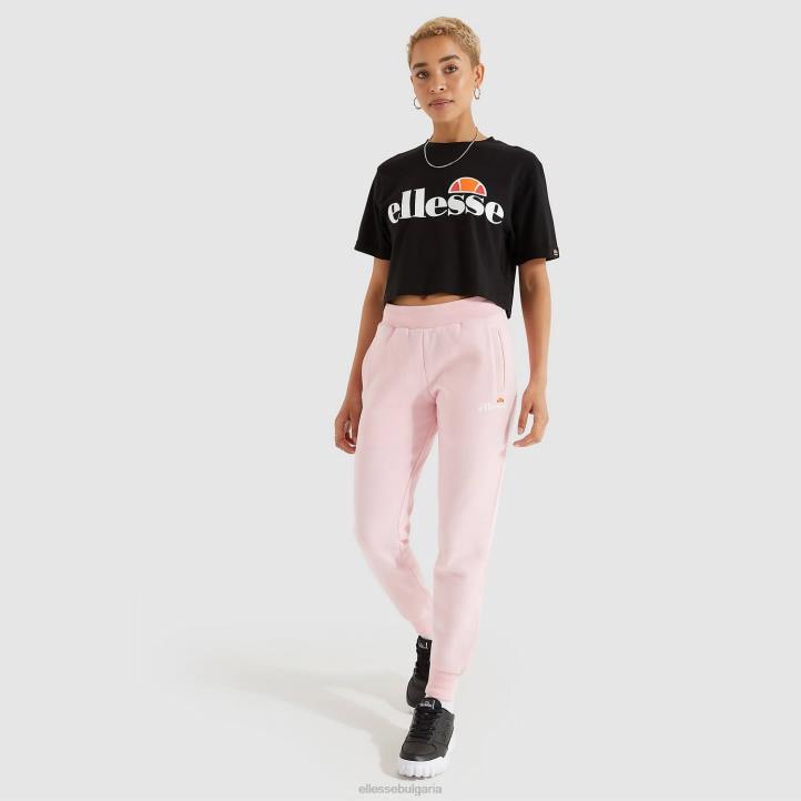 Ellesse Жени изрязана тениска alberta черен облекло 80BR68