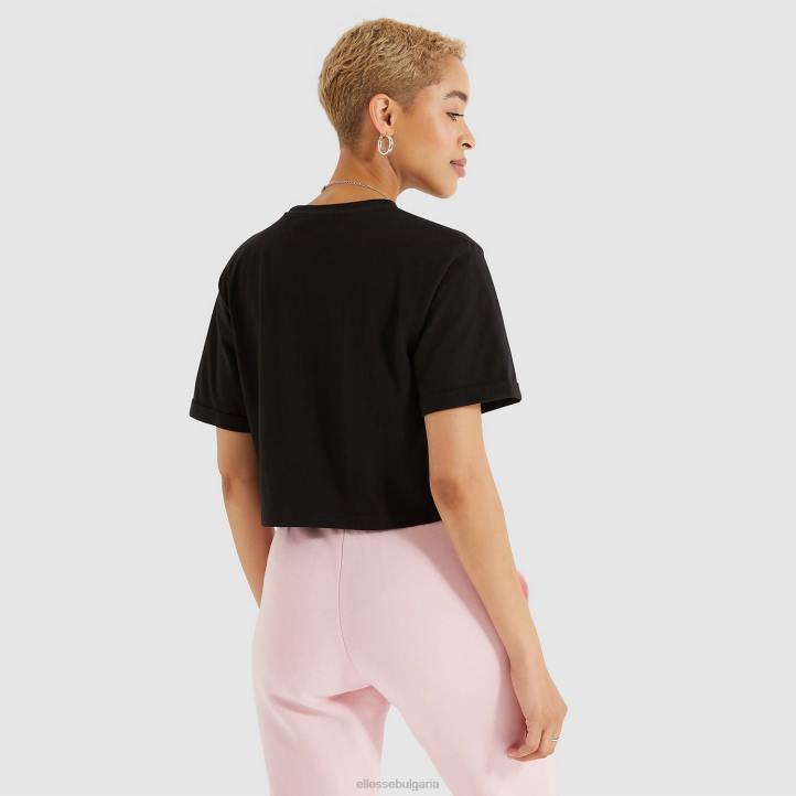 Ellesse Жени изрязана тениска alberta черен облекло 80BR68