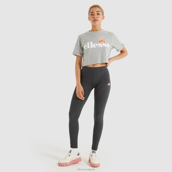 Ellesse Жени изрязана тениска alberta сив мергел облекло 80BR69
