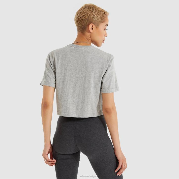 Ellesse Жени изрязана тениска alberta сив мергел облекло 80BR69
