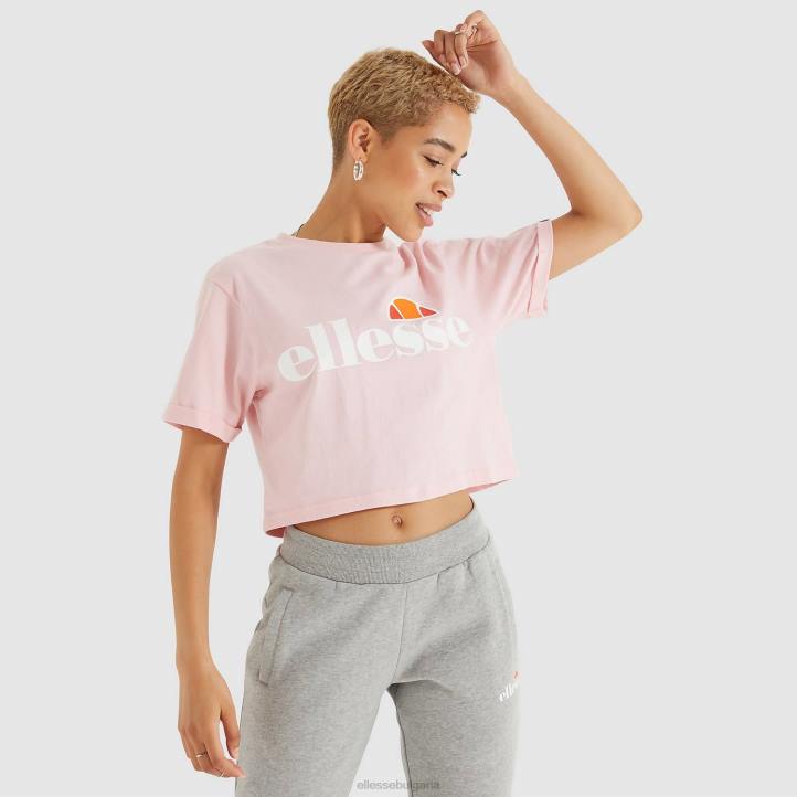 Ellesse Жени изрязана тениска alberta светло розово облекло 80BR70