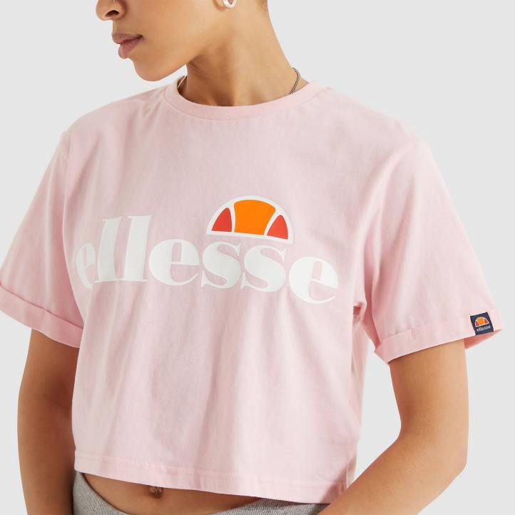 Ellesse Жени изрязана тениска alberta светло розово облекло 80BR70