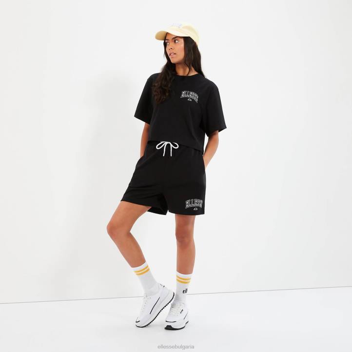 Ellesse Жени тениска beneventi croppd черен облекло 80BR57