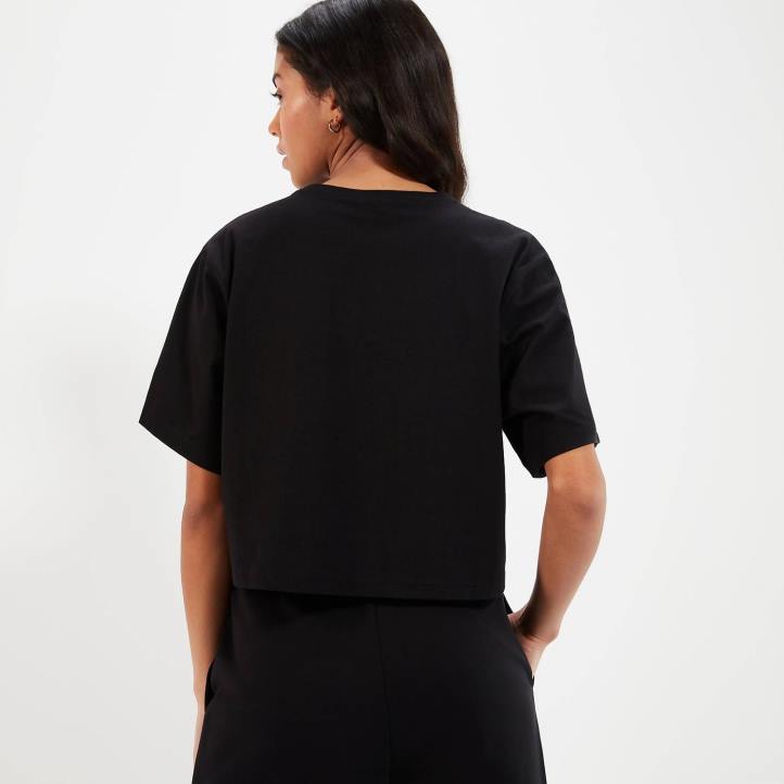 Ellesse Жени тениска beneventi croppd черен облекло 80BR57