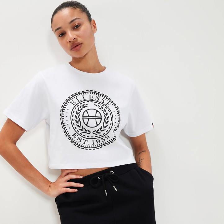 Ellesse Жени кратка тениска carala бяло облекло 80BR94