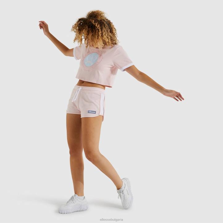 Ellesse Жени изрязана розова тениска classio светло розово облекло 80BR224