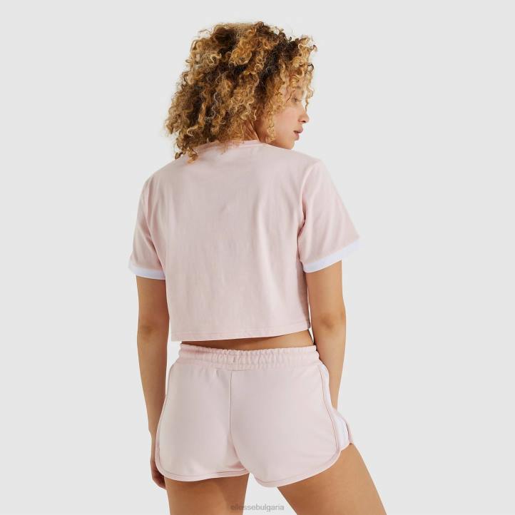 Ellesse Жени изрязана розова тениска classio светло розово облекло 80BR224