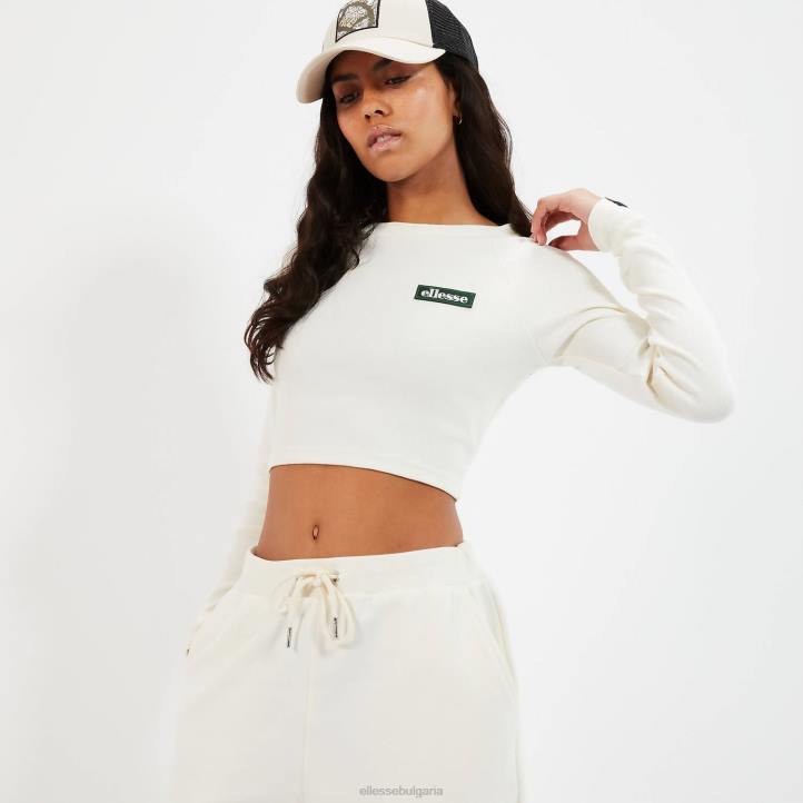 Ellesse Жени кратка тениска с дълъг ръкав linny мръсно бяло облекло 80BR92