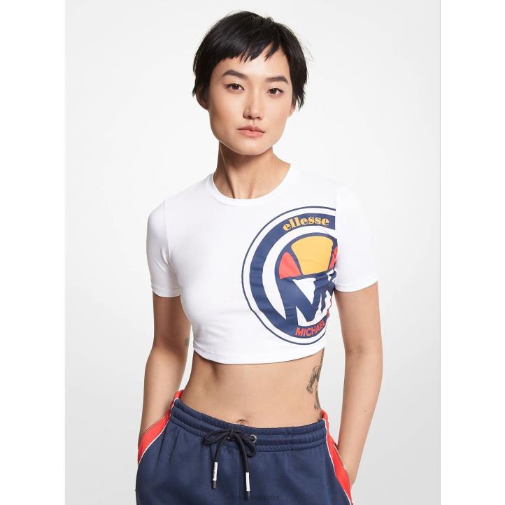 Ellesse Жени mk съкратено горнище от органичен памук лого облекло 80BR74