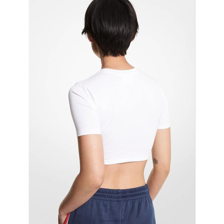 Ellesse Жени mk съкратено горнище от органичен памук лого облекло 80BR74