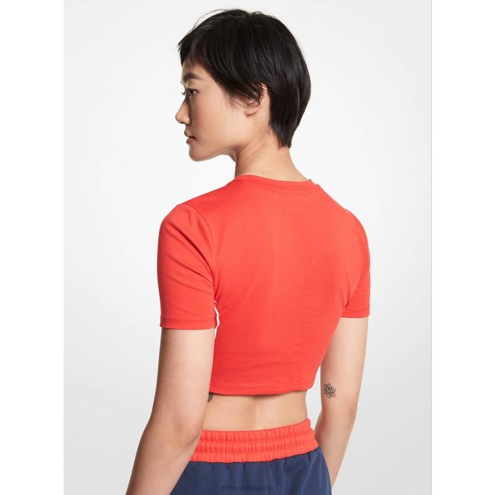 Ellesse Жени mk съкратено горнище от органичен памук лого облекло 80BR75