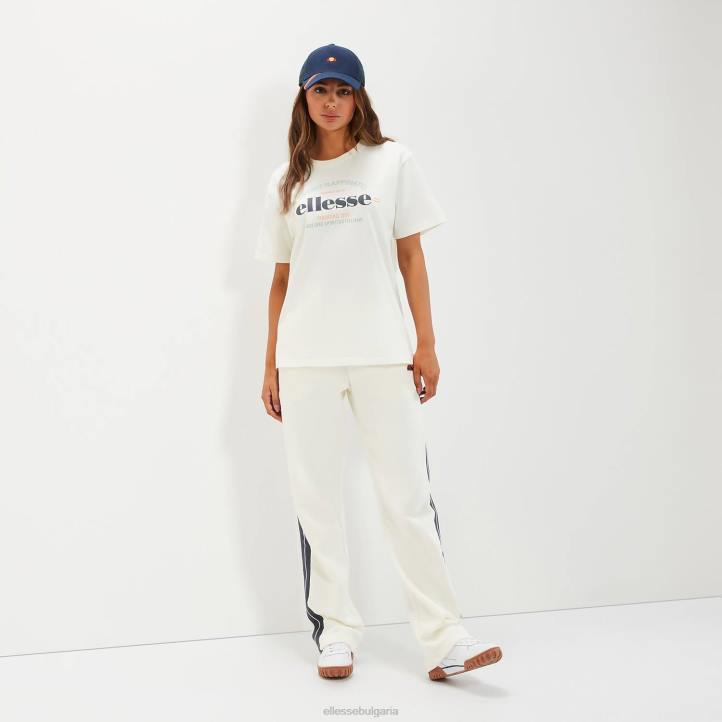 Ellesse Жени голяма тениска tovo мръсно бяло облекло 80BR58